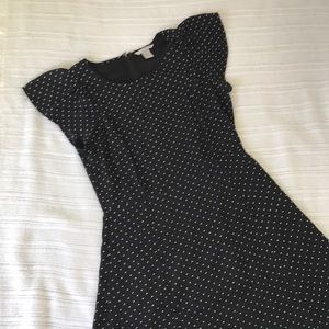 Polkadot black and white dress